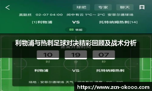 利物浦与热刺足球对决精彩回顾及战术分析